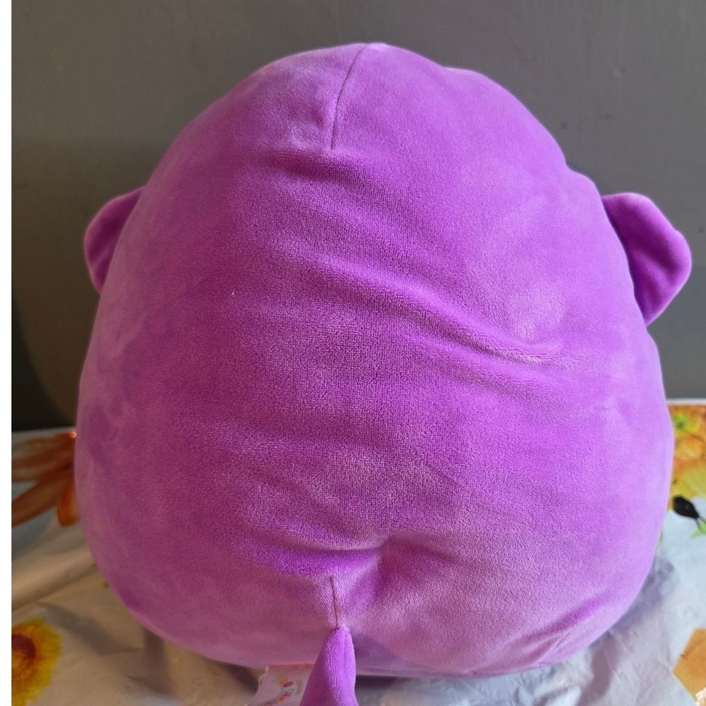 Squishmallows Nana the Monkey 11 Inch Purple Valentine Hearts Plush Toy - Picture 4 of 5